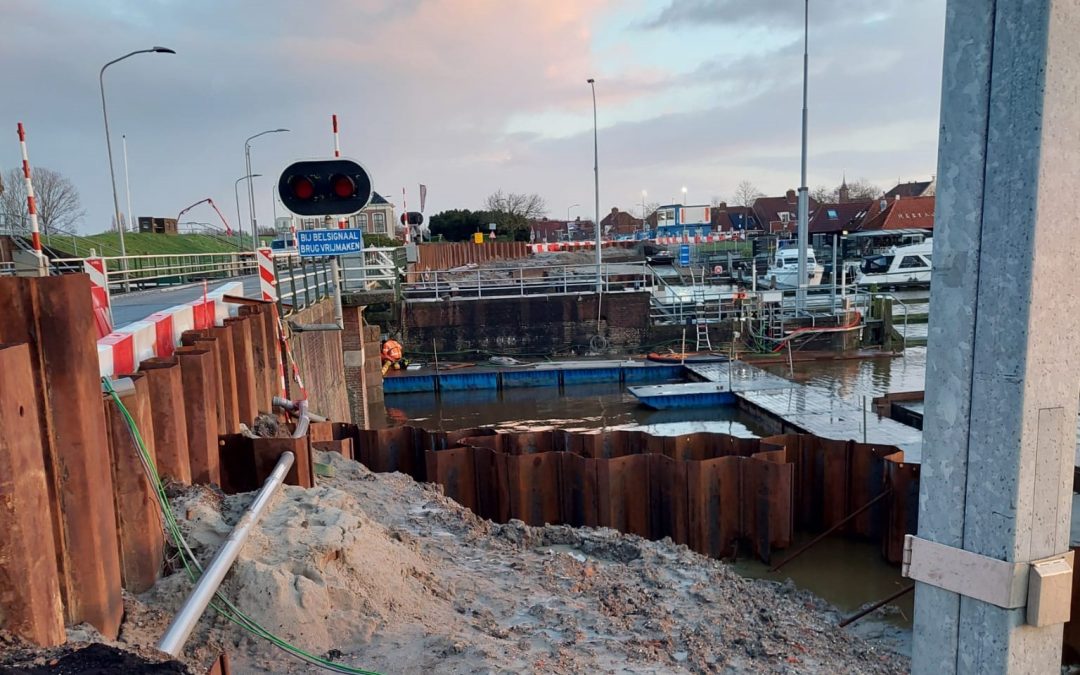 Fietsbrug en fietspad Zoutkamp